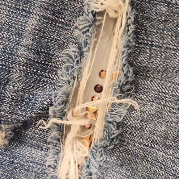 7 For All Mankind Light Blue "Rickie" Distressed Boyfriend Jeans Size 30! - Picture 10 of 15